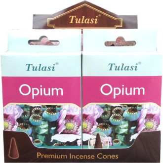 Cônes d'encens Tulasi opium.
