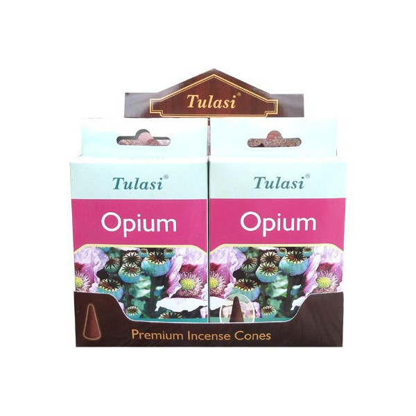 Cônes d'encens Tulasi opium.