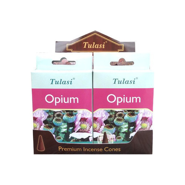 Cônes d\'encens Tulasi opium. -  Encens en cônes