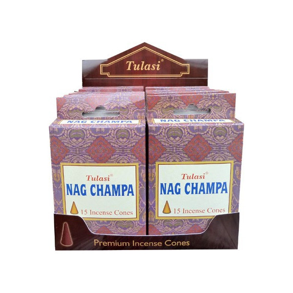 Cônes d'encens Tulasi sarathi nag champa.