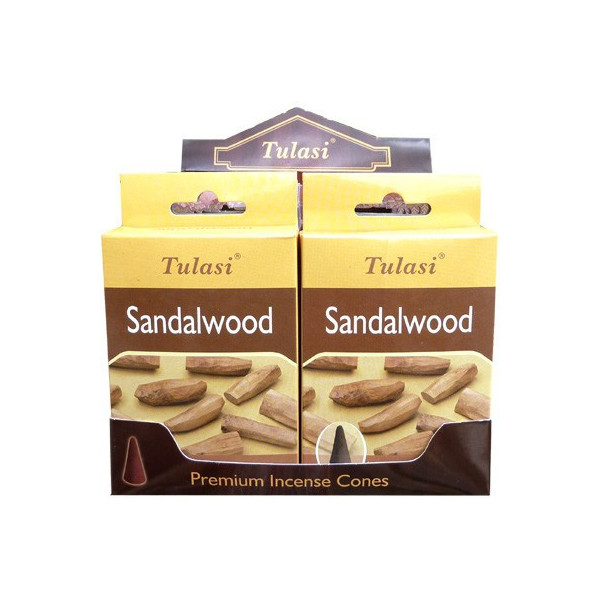 Cônes d'encens Tulasi sandalwood.