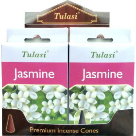 Cônes d'encens Tulasi jasmin.