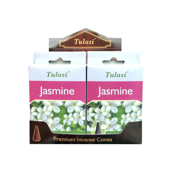 Cônes d'encens Tulasi jasmin.