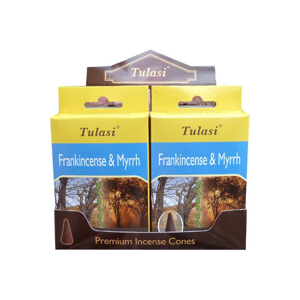 Cônes d'encens tulasi sarathi franckincense & myrrh