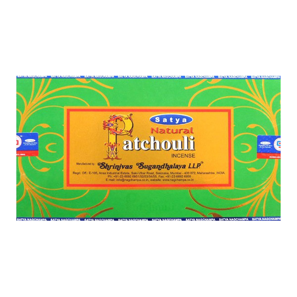 Encens bâtons Satya natural patchouli 15 g -  Batons d\'encens
