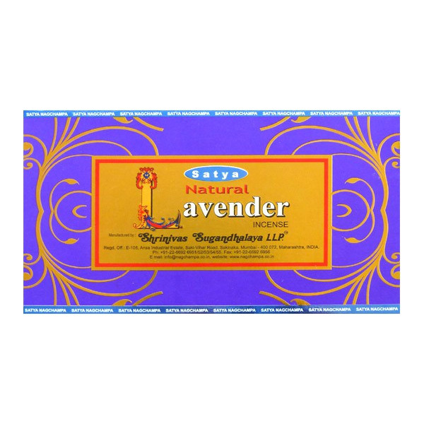 Encens batons satya natural lavande 15 gr -  Batons d\'encens
