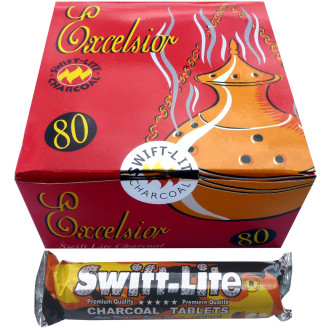 Boite de 80 charbons swift lite excelsior