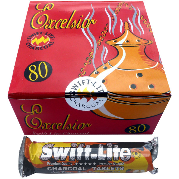 Boite de 80 charbons swift lite excelsior