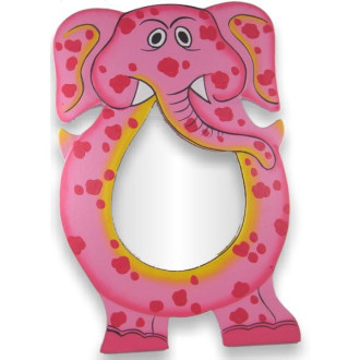 Miroir peint à la main éléphant - Déco - cadeaux