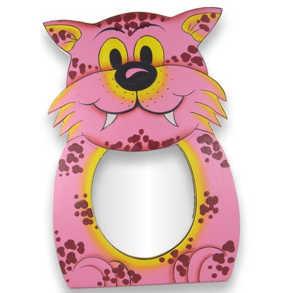 Miroir peint à la main tigre -  Déco - cadeaux