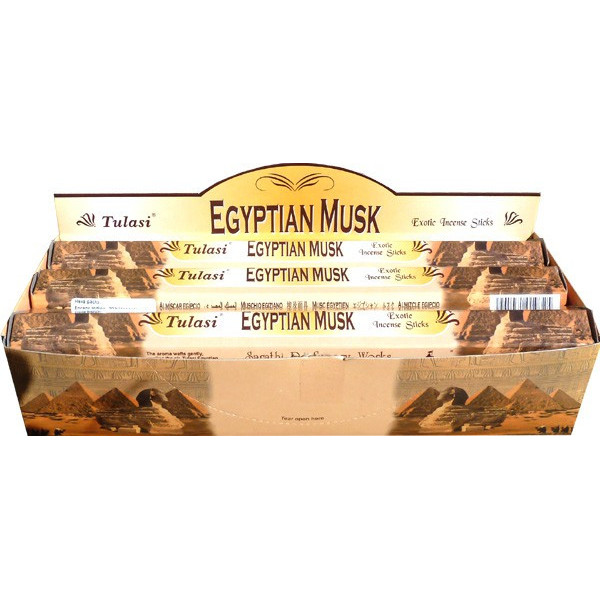 Boite d'encens tulasi egyptian musk 20gr.