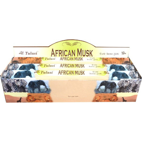 Boite d'encens tulasi african musk 20gr.