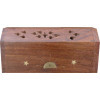 Porte encens cône longue boite motif soleil