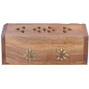 Porte encens cône longue boite motif fleurs