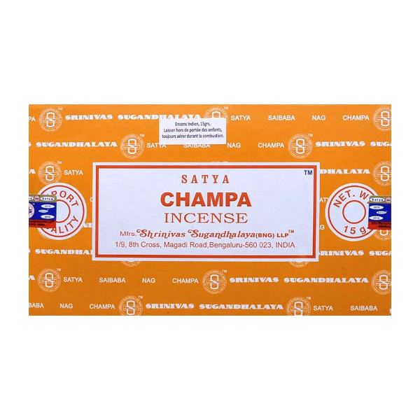 Encens batons satya champa 15 g -  Batons d\'encens