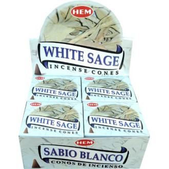 Encens cônes hem sauge blanche