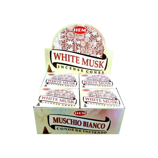 Encens cônes hem musk blanc -  Hem