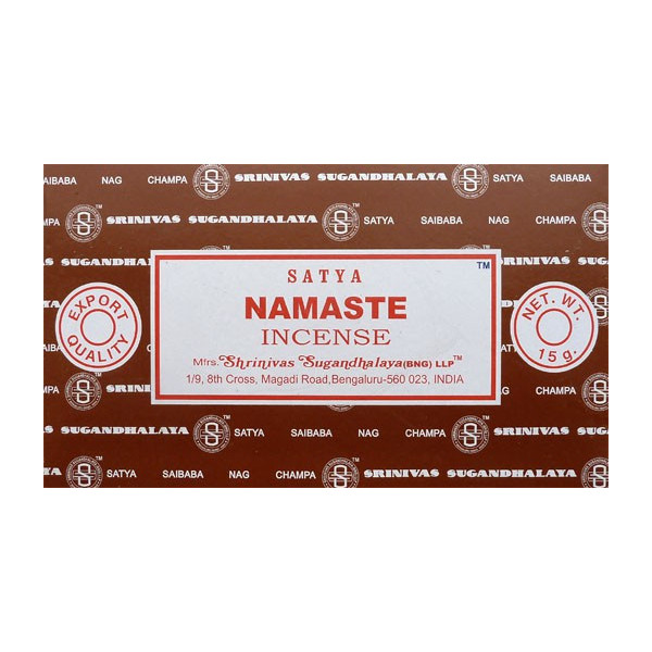 Encens bâtons satya namaste 15g. Encens bâtons satya namaste 15g.