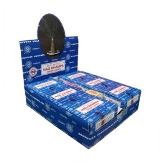 pack de 12 boites d'encens en cônes satya nag champa