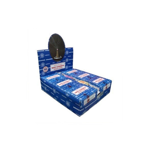 pack de 12 boites d'encens en cônes satya nag champa