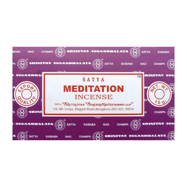 Encens bâtons satya meditation 15 g. -  Batons d\'encens