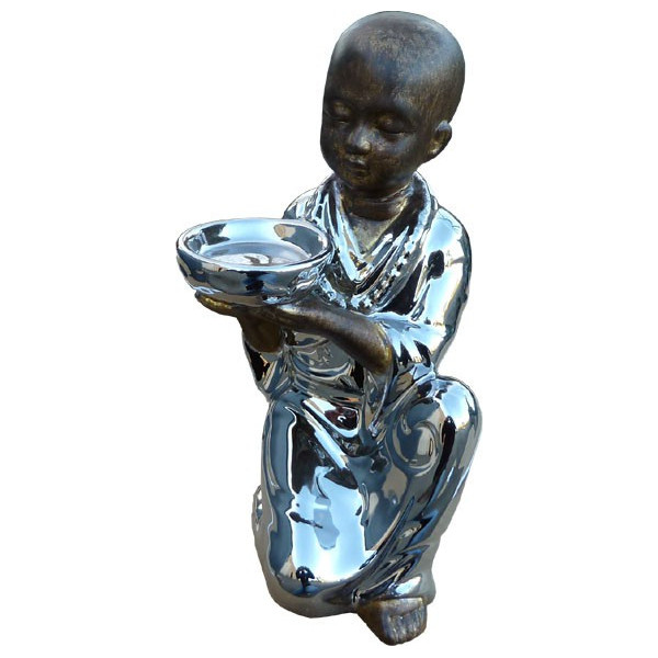 Bougeoir moine céramique -  Déco - cadeaux