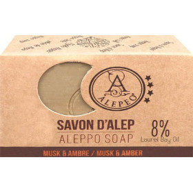 Savon d'Alep musk & ambre 100 gr.