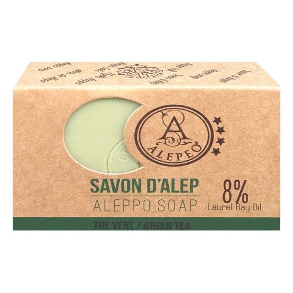 Savon d'Alep thé vert 100 gr.