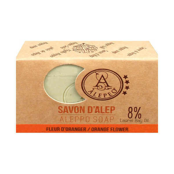 Savon d'Alep fleur d'oranger 100 gr.