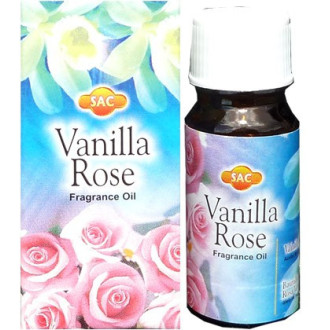 Flacon d'huile parfumée vanille rose