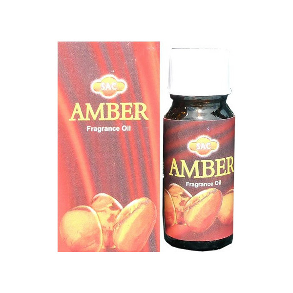 Flacon d'huile parfumée ambre
