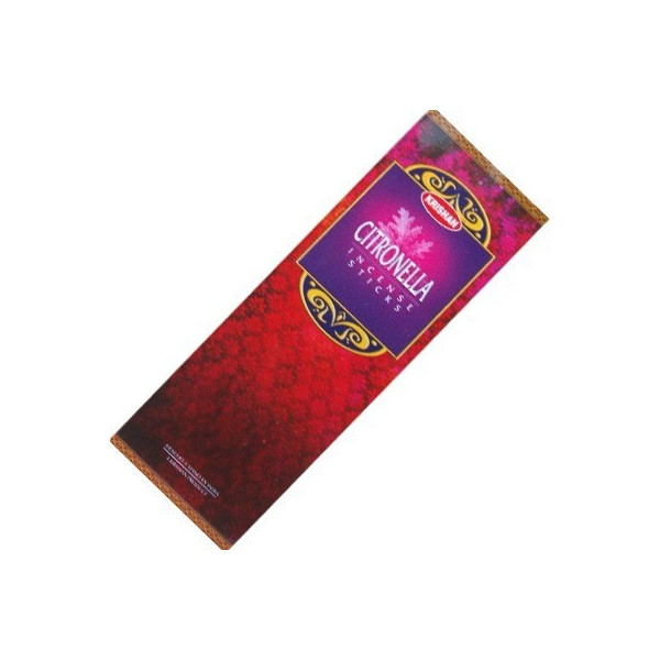 Pack de 25 boites d\'encens batons krishan citronnelle - éloigne les moustiques -  Batons d\'encens