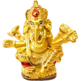 Ganesh en résine dorée