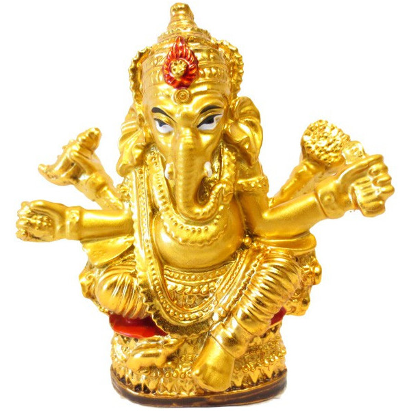 Ganesh en résine dorée