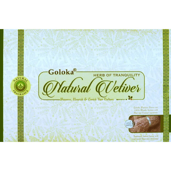 Encens batons goloka vetiver 15 gr -  Batons d\'encens