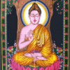 Tenture imprimée bouddha