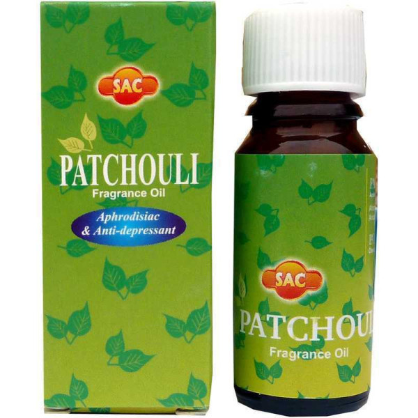 Flacon d'huile parfumée patchouli