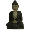 Buddha-Statuette aus bemaltem Holz
