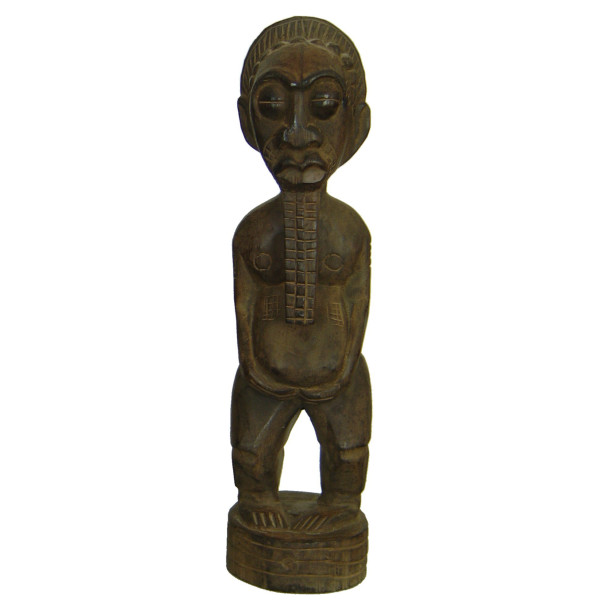Statue totem indonésien en bois clair -  Déco - cadeaux