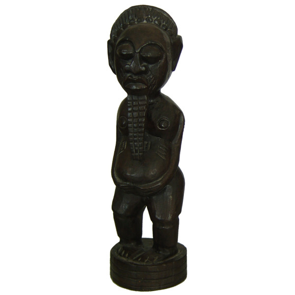 Statue totem indonésien en bois foncé -  Déco - cadeaux