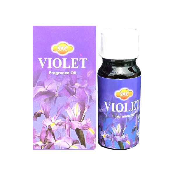 Flacon d'huile parfumée violette