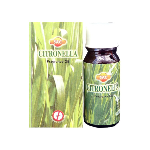 Flacon d'huile parfumée citronnelle