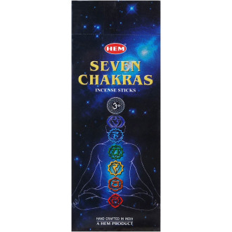 Encens hem 7 chakras 20 gr -  Batons d\'encens