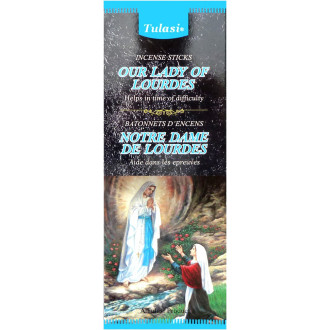 Boite d'encens Tulasi Notre Dame de Lourdes  20 gr