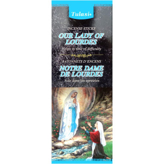 Boite d\'encens Tulasi Notre Dame de Lourdes 20 gr -  Batons d\'encens