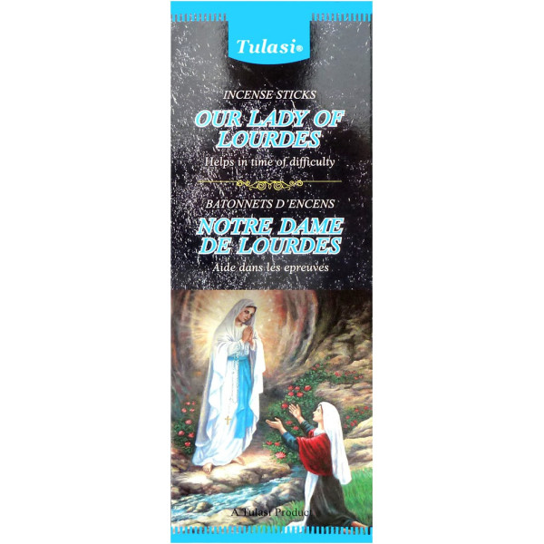 Boite d'encens Tulasi Notre Dame de Lourdes  20 gr