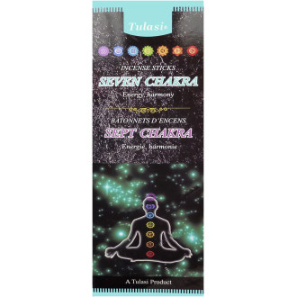 Boite d'encens tulasi 7 chakras 20 gr