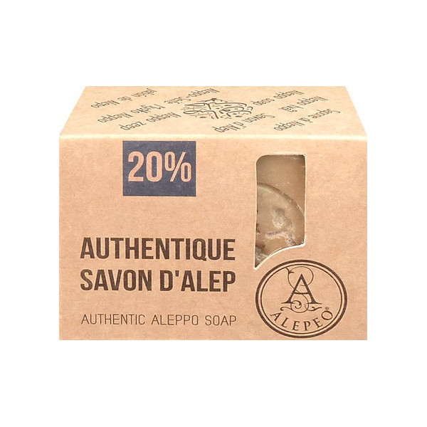 Savon d'Alep à 20 % d'huile de laurier en 200 gr