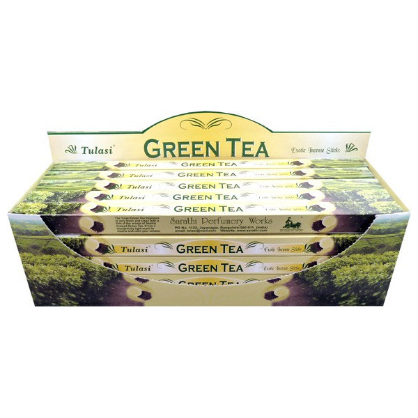 Encens bâtons tulasi thé vert 10 gr -  Batons d\'encens
