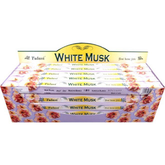 Encens bâtons tulasi musk blanc 10 gr